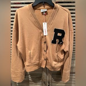 NWTs: The GREii LA varsity cardigan sweatshirt
